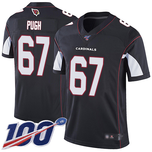 Arizona Cardinals Limited Black Men Justin Pugh Alternate Jersey NFL Football #67 100th Season Vapor Untouchable